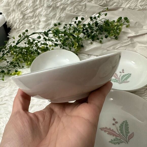 Arzberg‎ Porcelain Gravy Boat with underplate & 6 pc sauce plate set floral - Picture 10 of 11